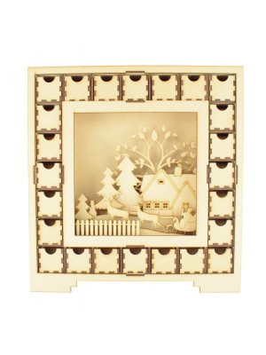 Advent Calendar Square With Centre Scene Assembly Instructions